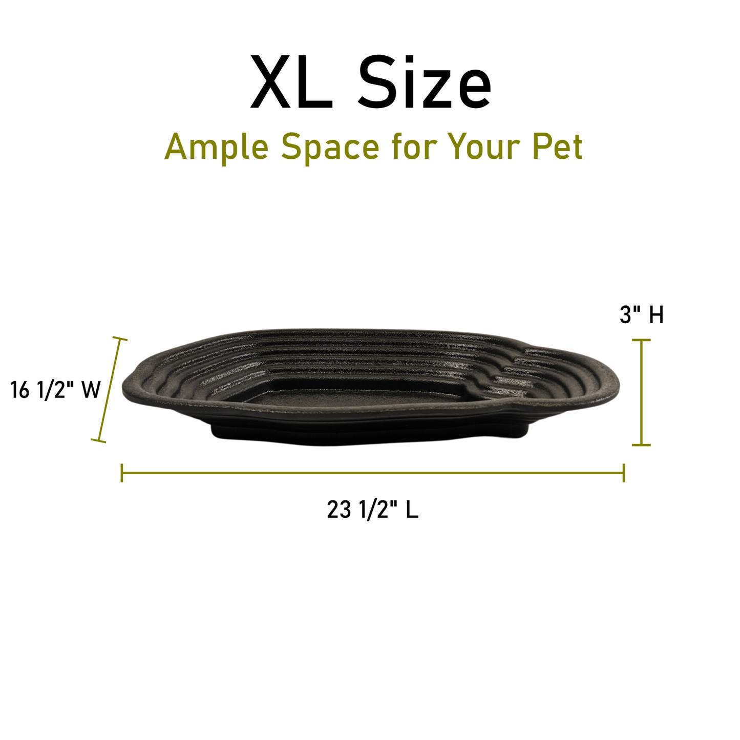 XLarge Reptile Bathing Pool Reptile Feeding Dish Water Bowl with Steps